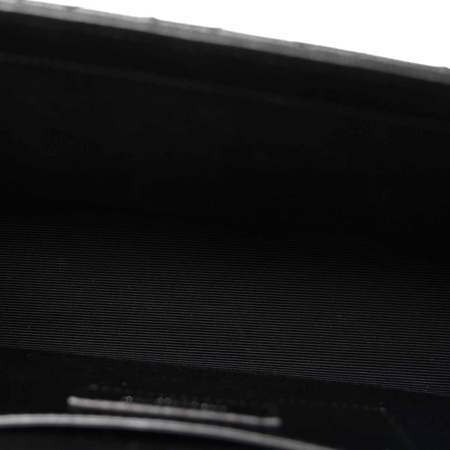 Grain De Poudre Textured Mixed Matelasse Triquilt Medium Monogram Monochrome Satchel Black