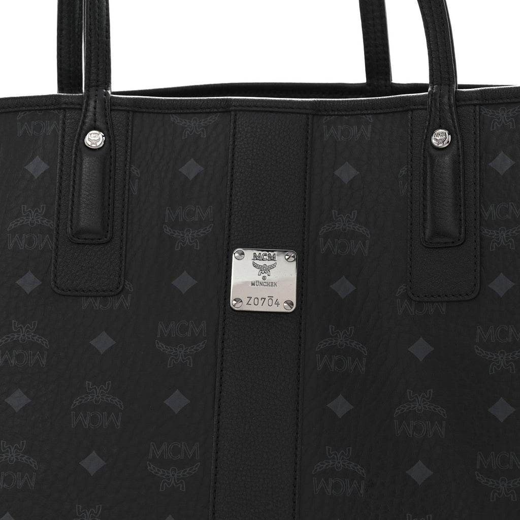 Visetos Medium Liz Reversible Shopper Tote Black