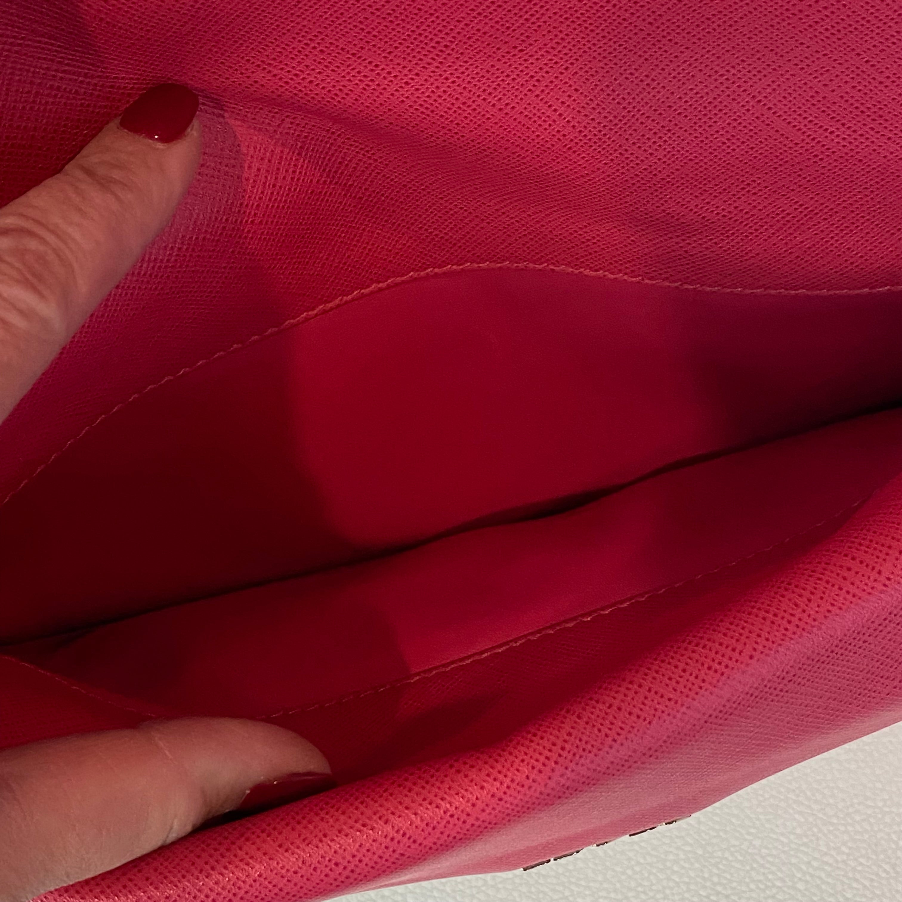 PRADA Pink Saffiano Leather Turnlock Shoulder Bag NWT