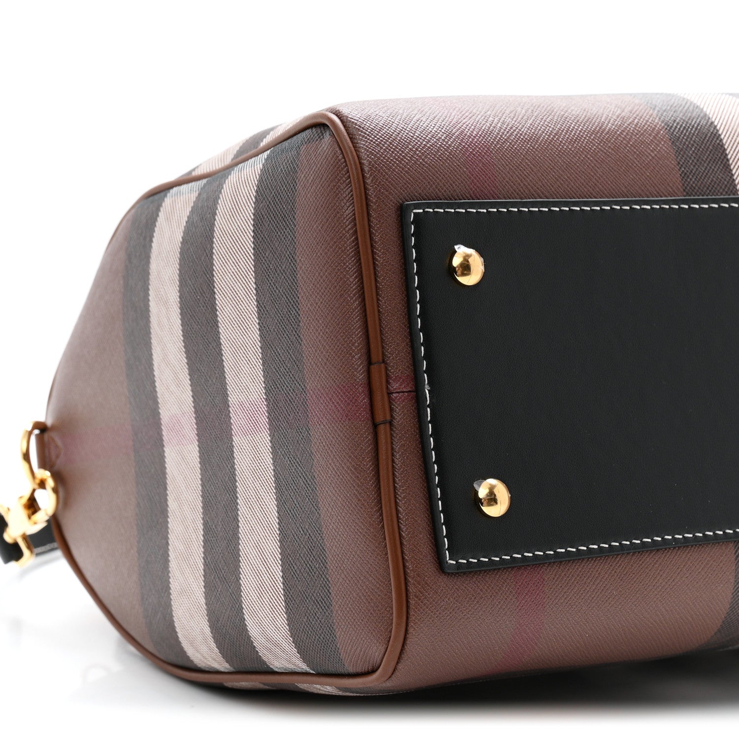 E-canvas Check Bowling Bag Dark Birch Brown
