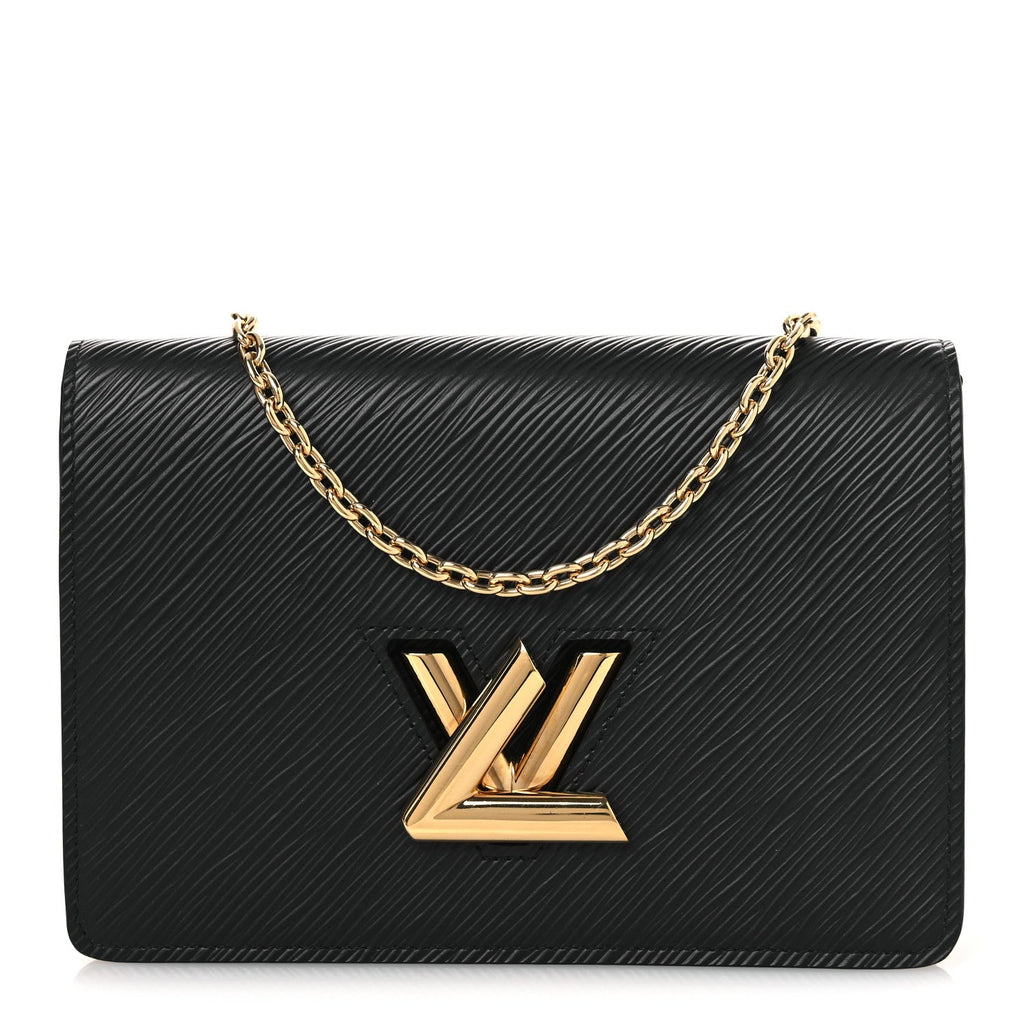 Epi Twist Belt Chain Wallet Black