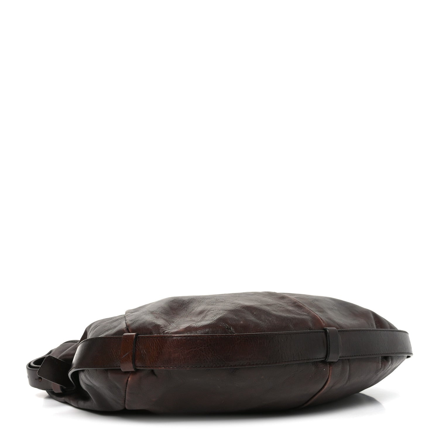 Buffalo Leather Horn Medium Mombasa Bag Brown