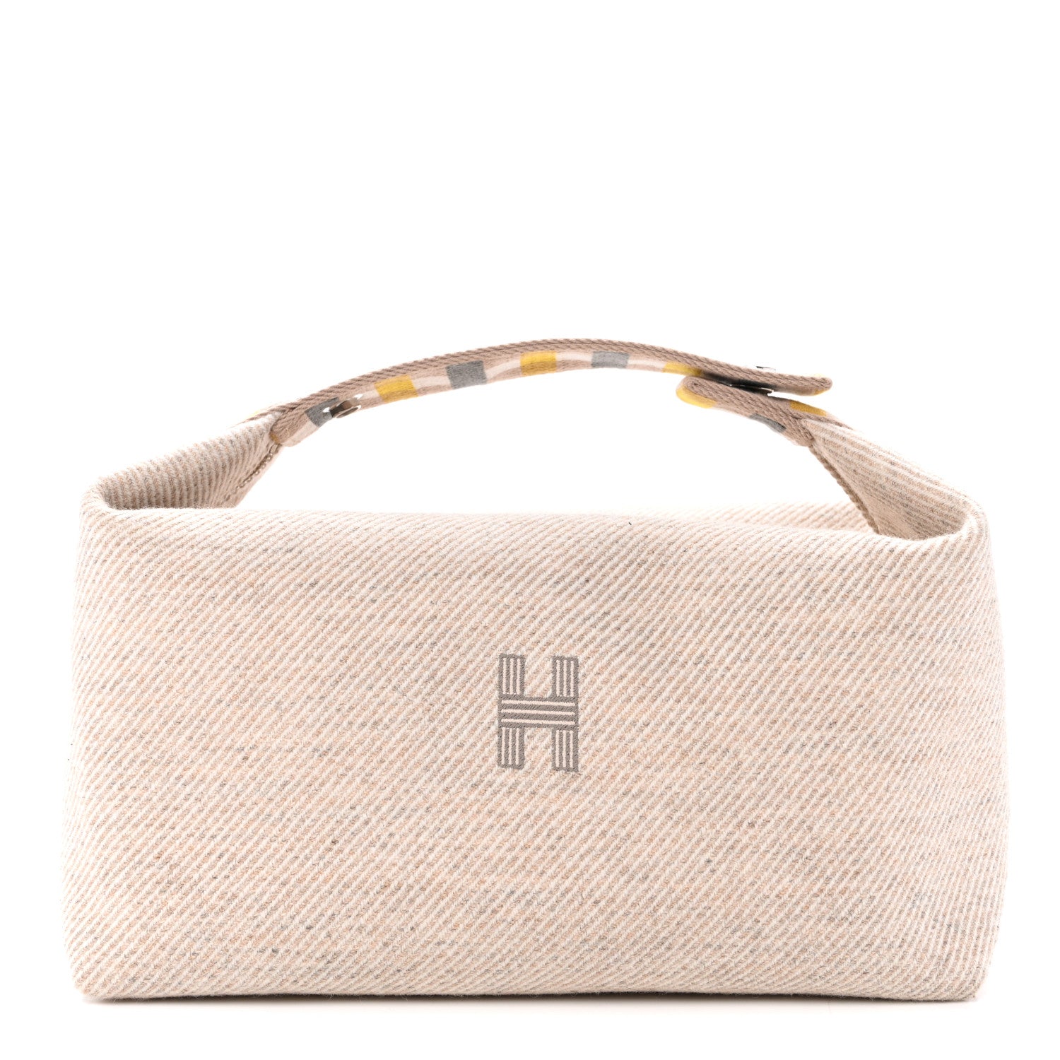 Wool Large Au Carre Bride-A-Brac Pouch Seigle