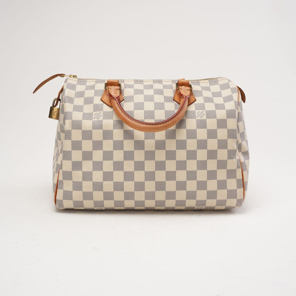 Louis Vuitton Damier Ebene Speedy 30 White 2010