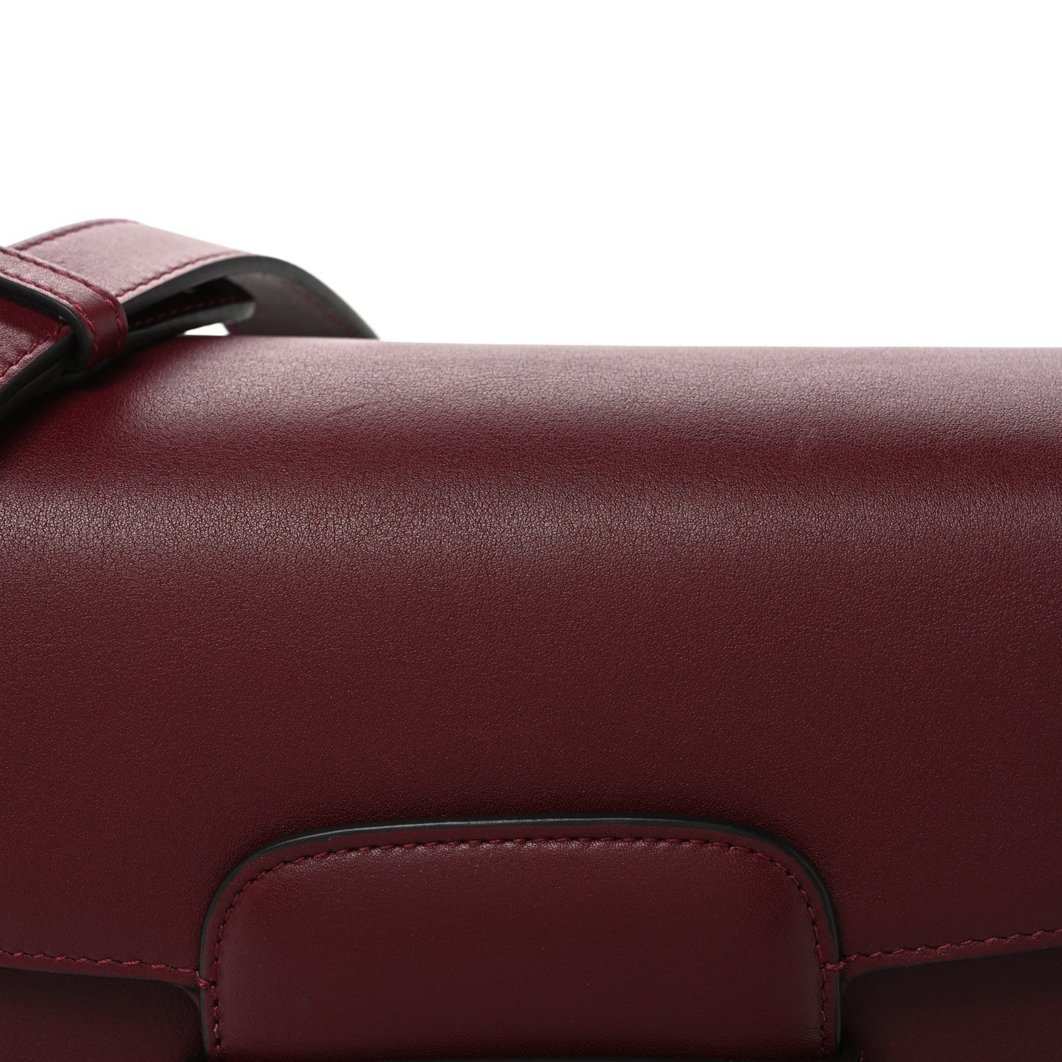 Arabella Calfskin Horsebit 1955 Shoulder Bag Rosso Ancora
