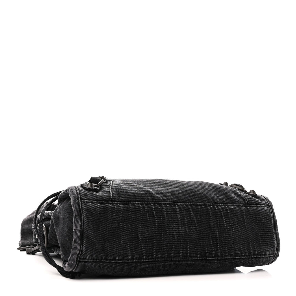 Washed Denim Classic Hardware Small Le City Black