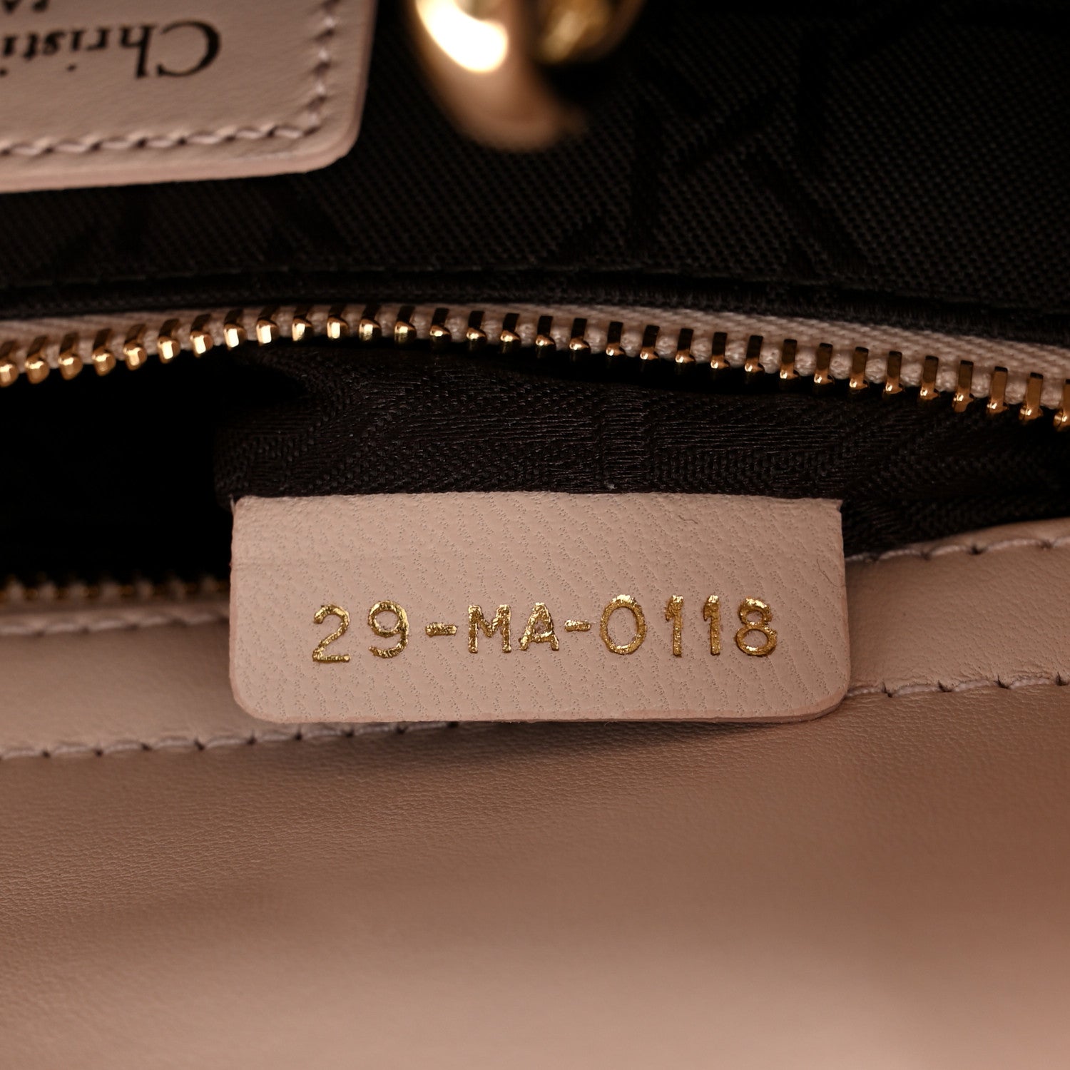 Lambskin Cannage Small Lucky Badges My Lady Dior Pink