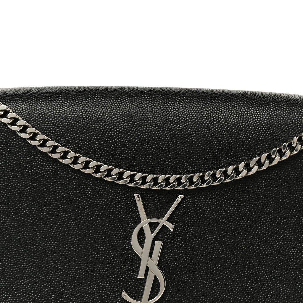 Grain De Poudre Medium Classic Monogram Kate Tassel Satchel Black