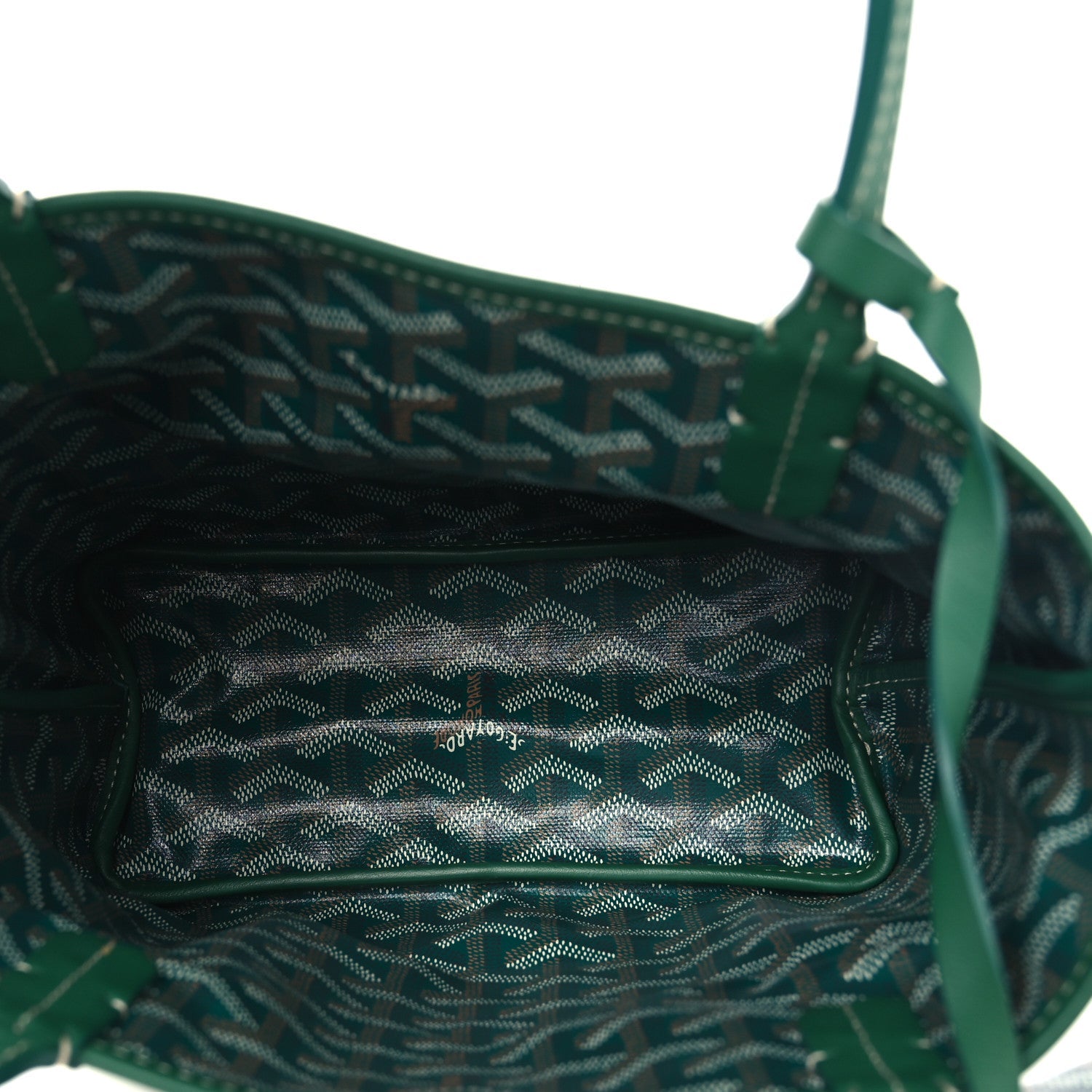 Goyardine Reversible Mini Anjou Green