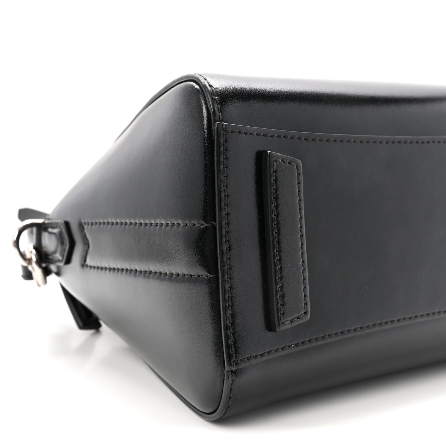 Shiny Lord Calfskin Mini Antigona Black