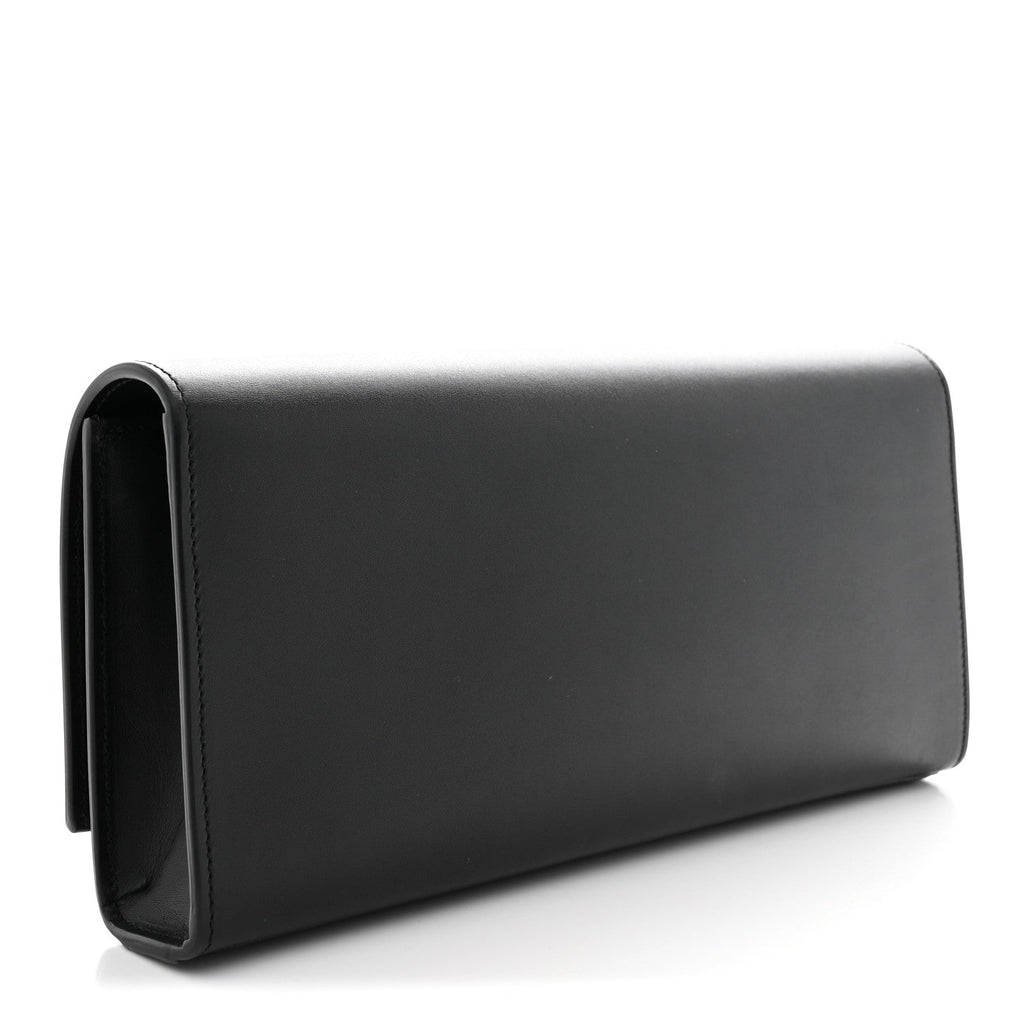 Calfskin Classic Monogram Tassel Clutch Black