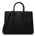 Grained Calfskin Small Sac De Jour Black