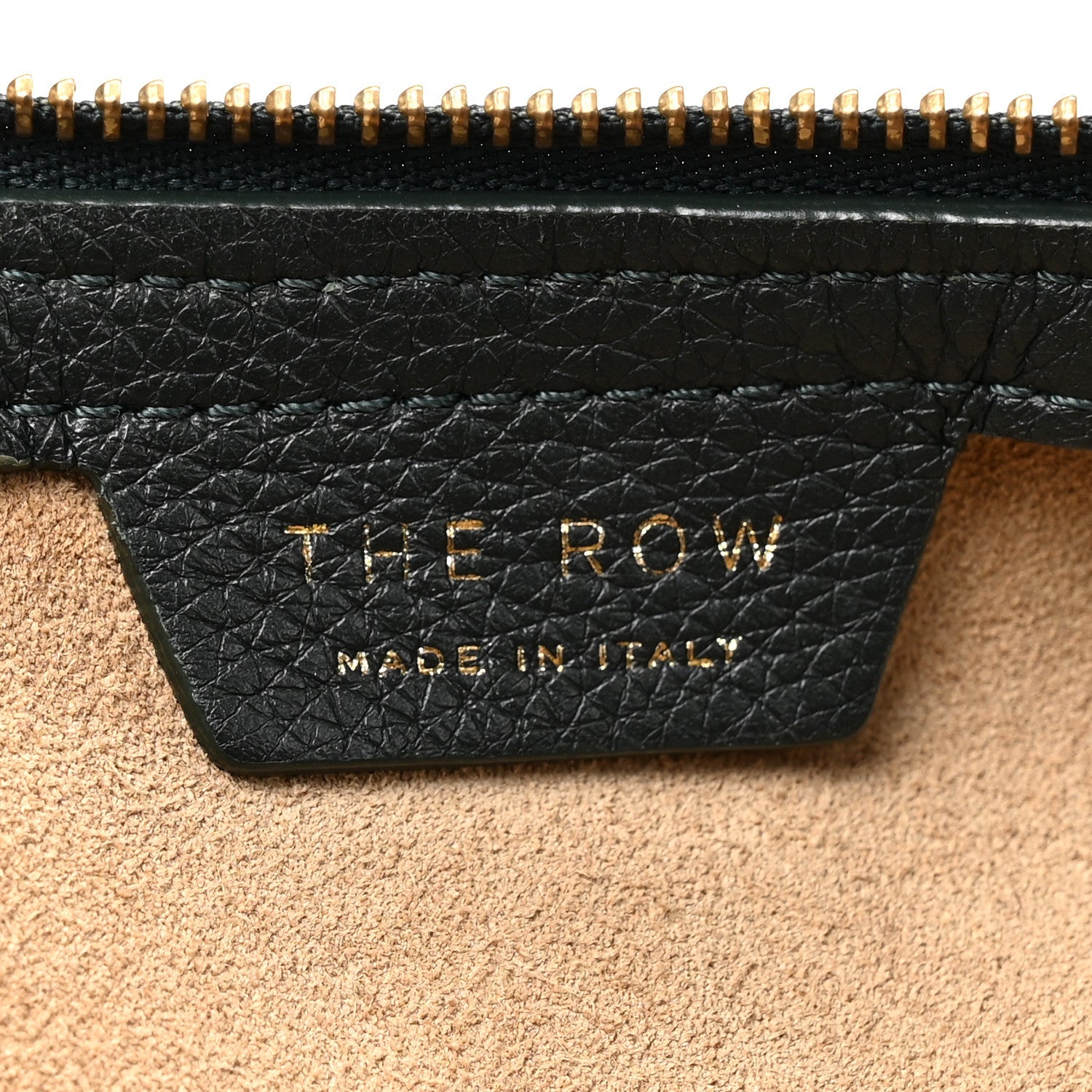Grained Calfskin Medium Everyday Shoulder Bag Bottle Green