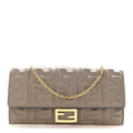 Nappa Matisse FF Embossed Continental Wallet On Chain Tortora