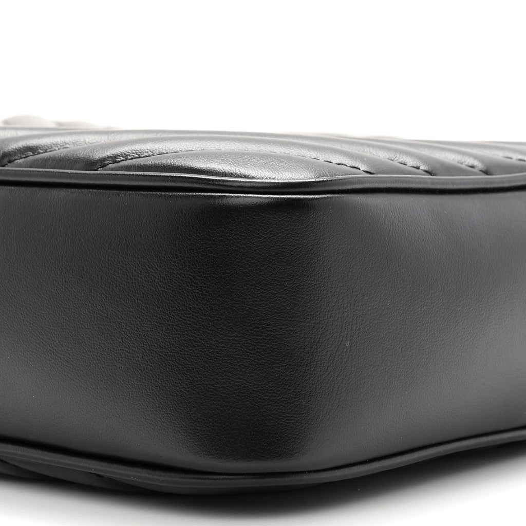 Calfskin Matelasse Monogram Monochrome Lou Camera Bag Black
