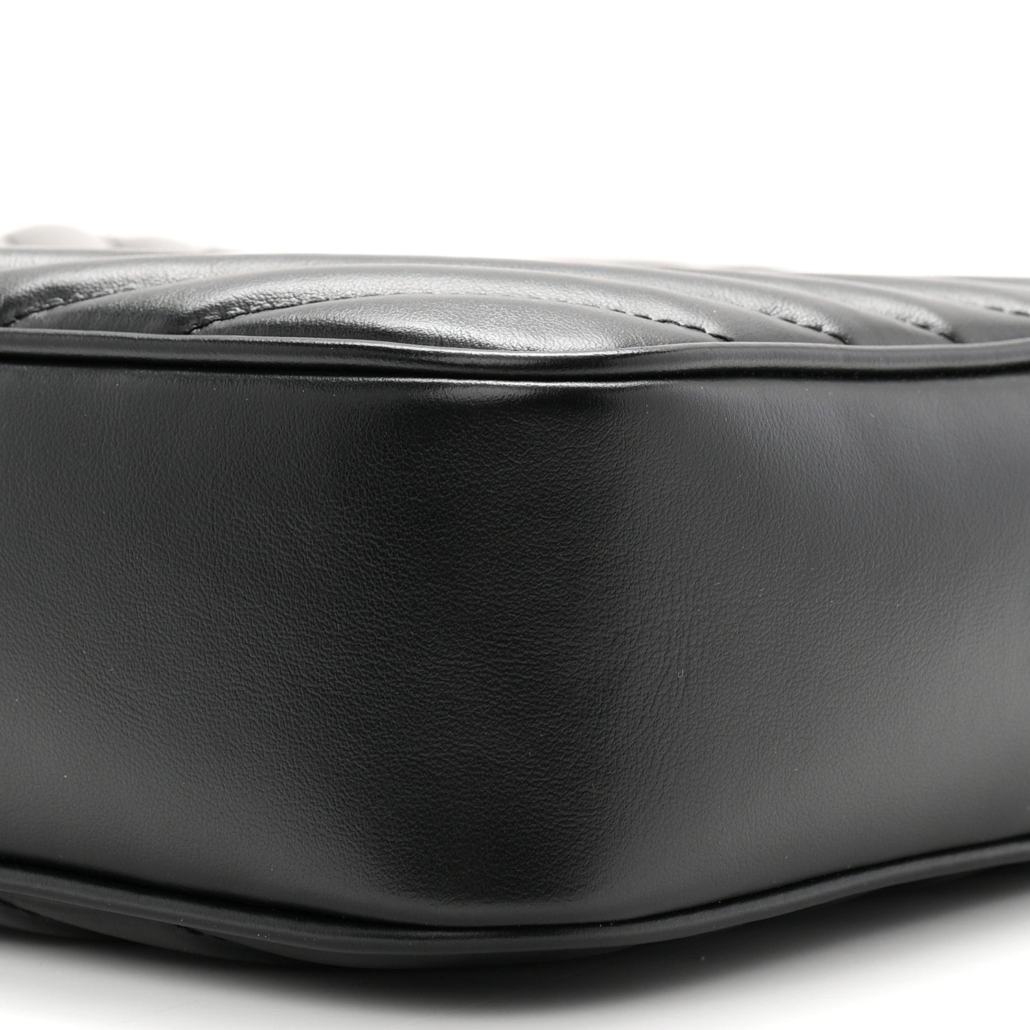 Calfskin Matelasse Monogram Monochrome Lou Camera Bag Black