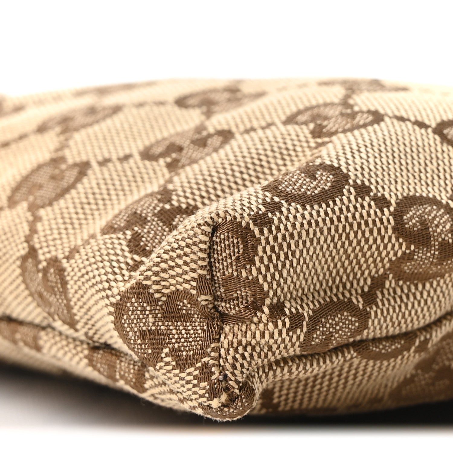 GG Monogram Web Double Pocket Belt Bag Dark Brown