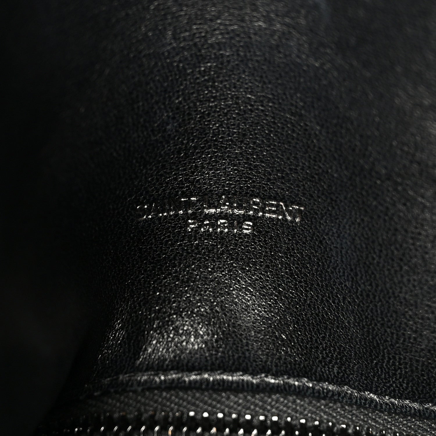 Lambskin Quilted Monogram Monochrome Small Loulou Puffer Chain Satchel Black