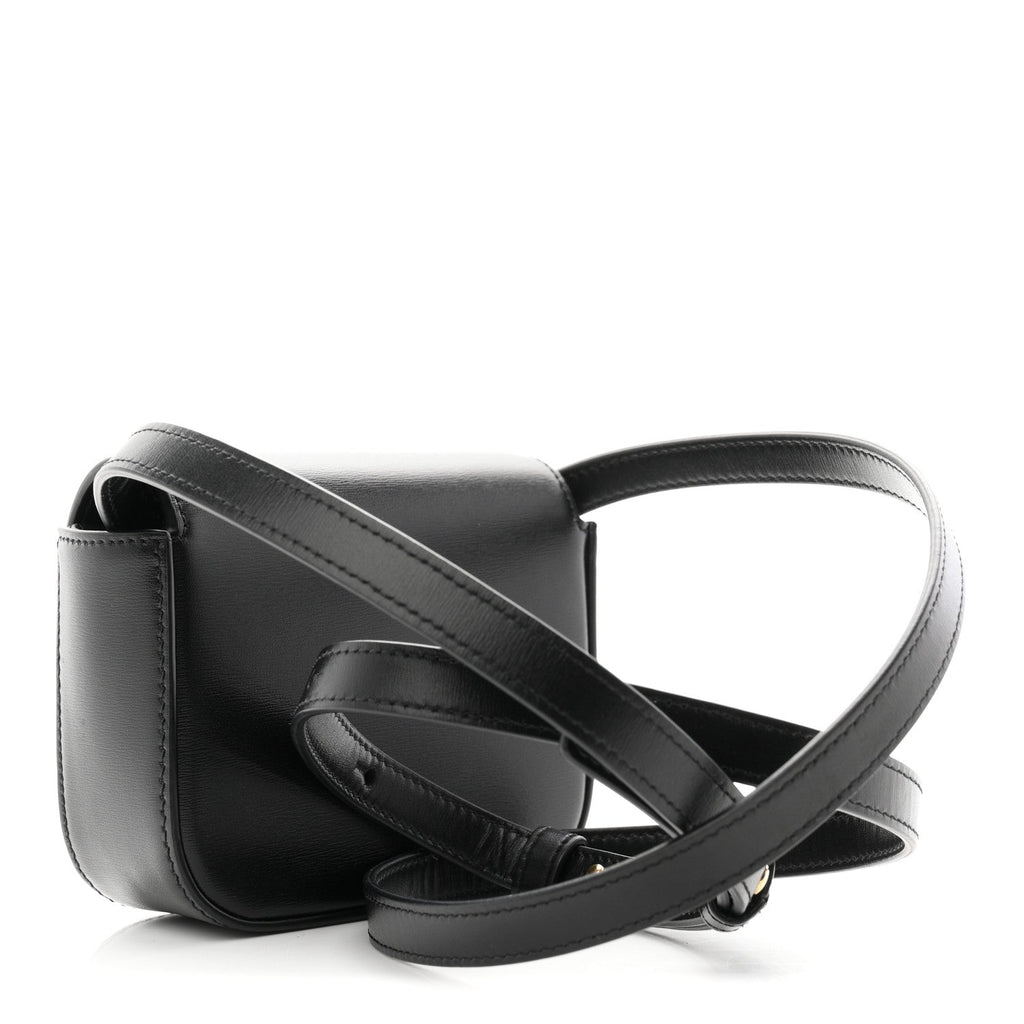 Shiny Calfskin Mini Claude Black