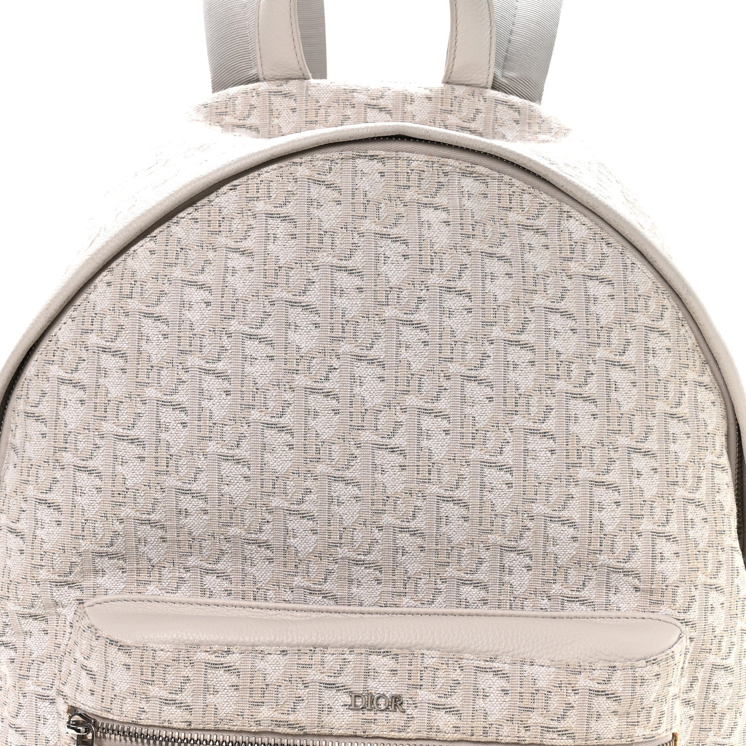 Oblique Calfskin Rider Backpack Beige
