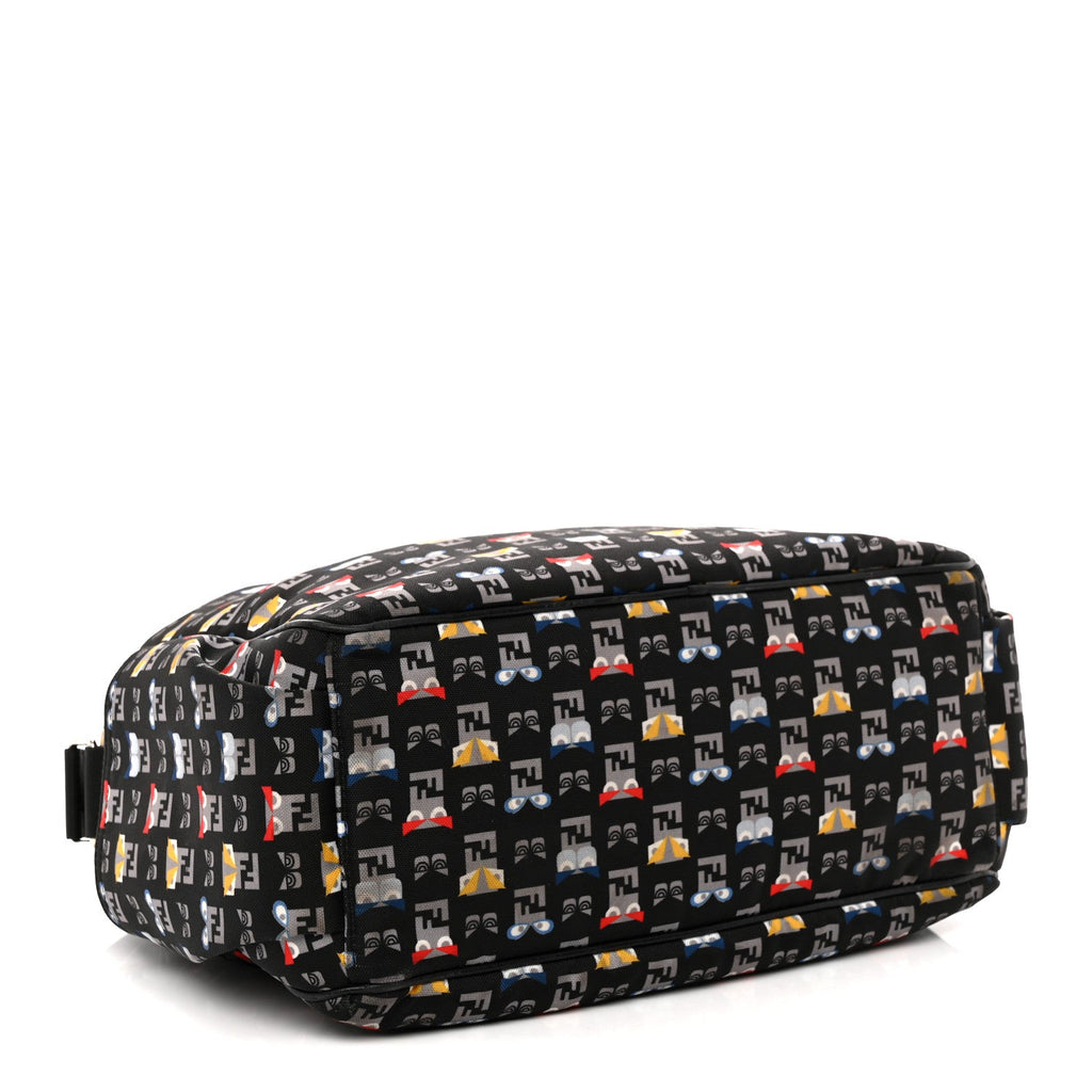 Nylon FF Monster Diaper Bag Black Multicolor