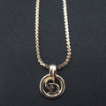 Christian Dior Logo Pendant Necklace
