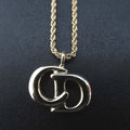Christian Dior Logo Pendant Necklace