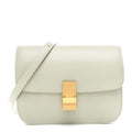 Box Calfskin Medium Classic Box Flap Bag Vert D'eau