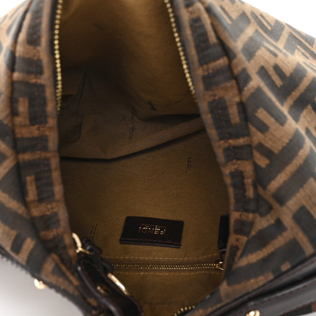Zucca Small Chef Chain Hobo Tobacco