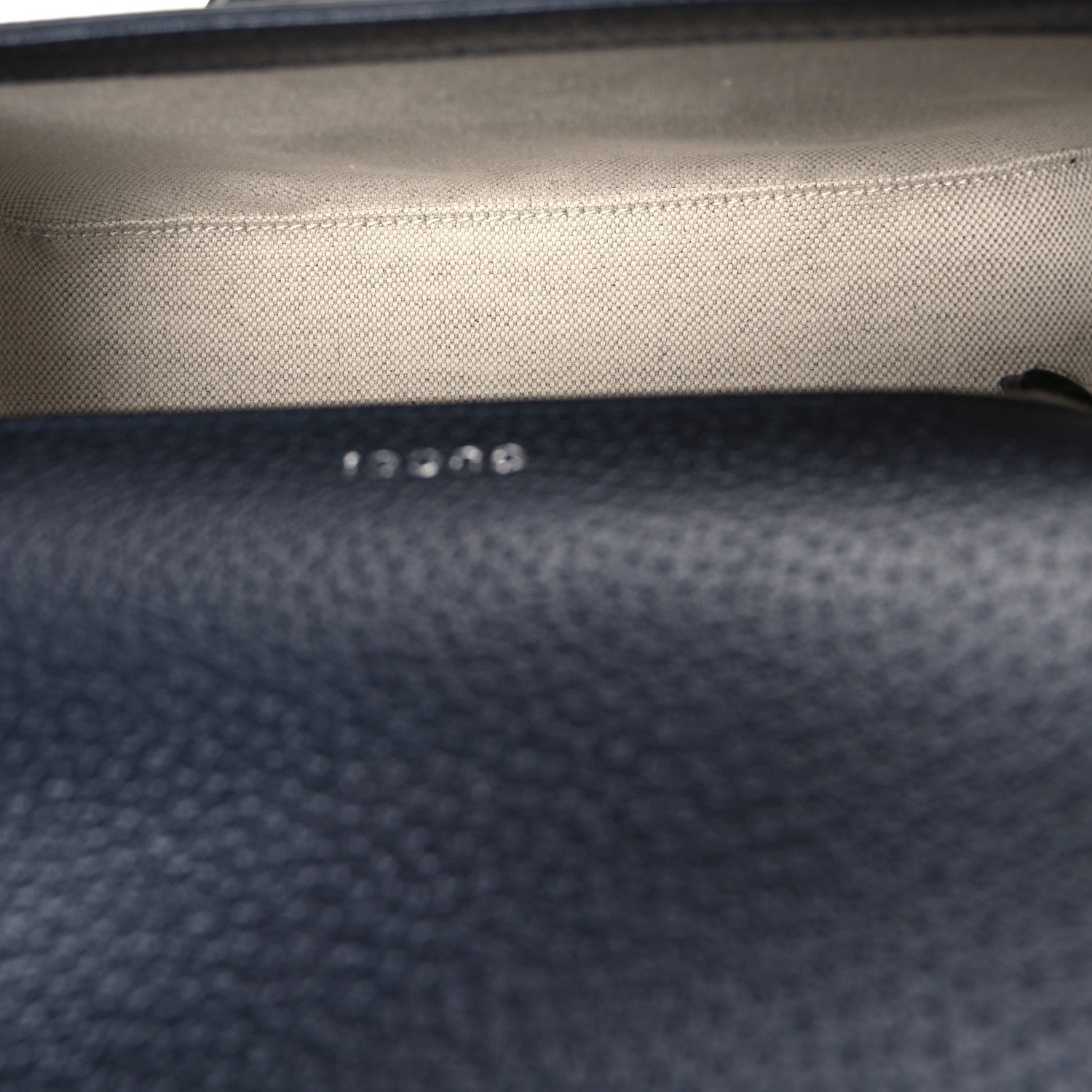 GG Supreme Monogram Textured Dollar Calfskin Web Mini Horsebit 1955 Shoulder Bag Beige Blue