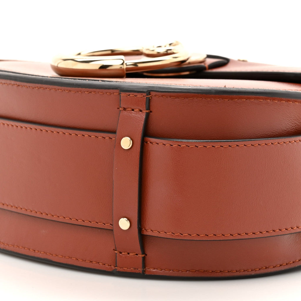 Calfskin Suede Small Tess Bag Sepia Brown