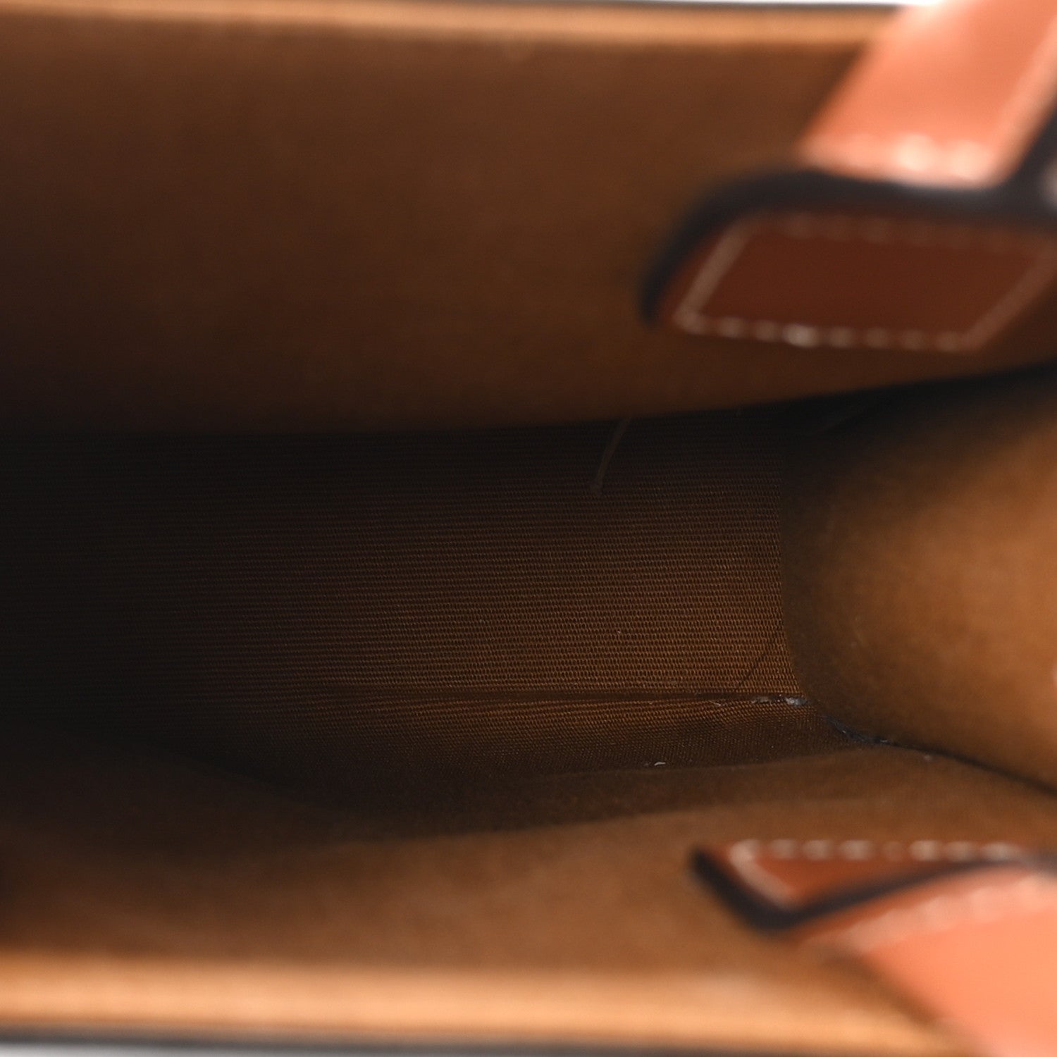 Triomphe Canvas Calfskin Mini Vertical Cabas Tan