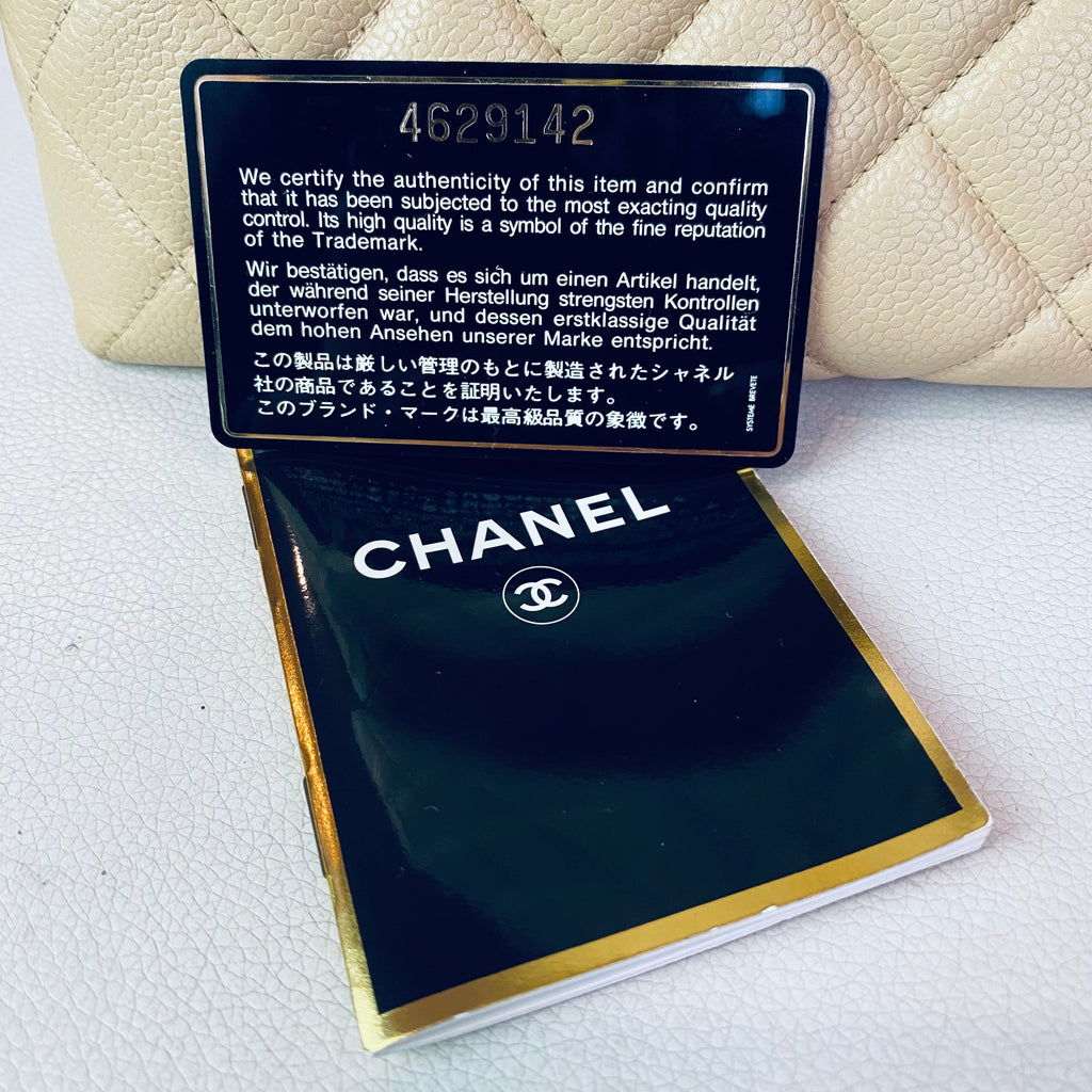 CHANEL “Kelly Bag” Top Handle Satchel Hand Bag Beige
