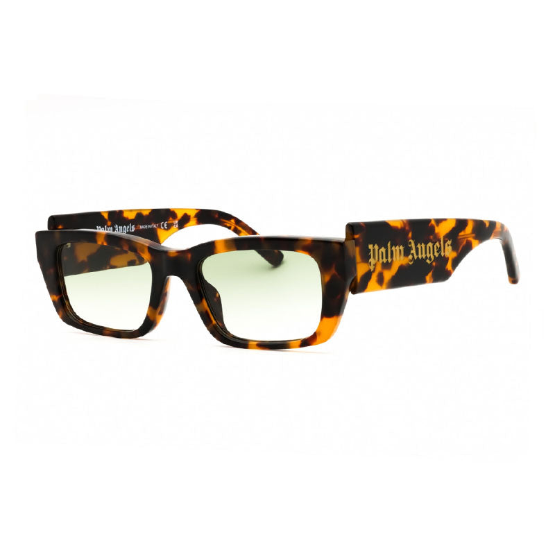 Palm Angels Sunglasses Rectangle Full Rim, Black Frame and Dark Grey Lens PERI002PALM1007