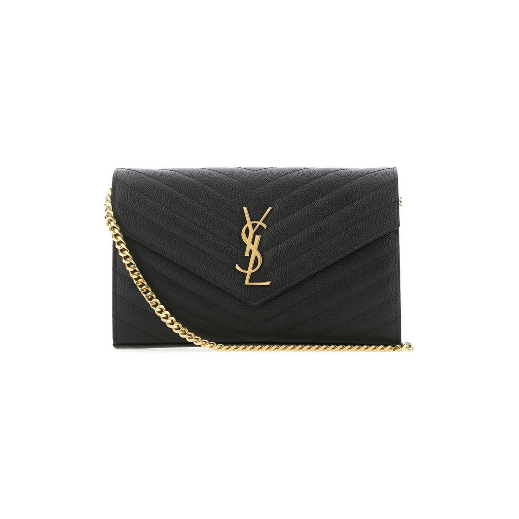 CLASSIC CASSANDRE CHAIN WALLET IN GRAIN DE POUDRE LEATHER