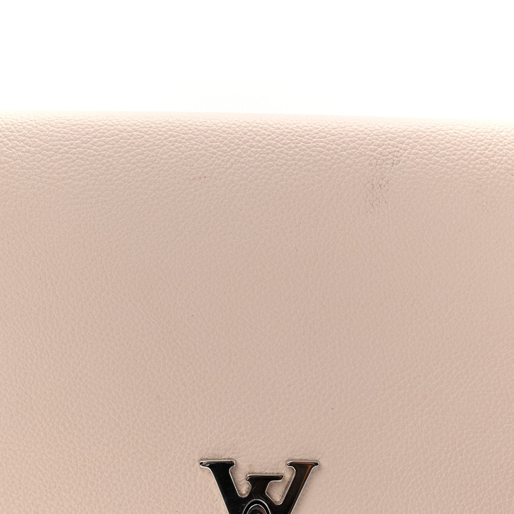 Soft Calfskin My Lockme Pochette Rose Silk Quartz