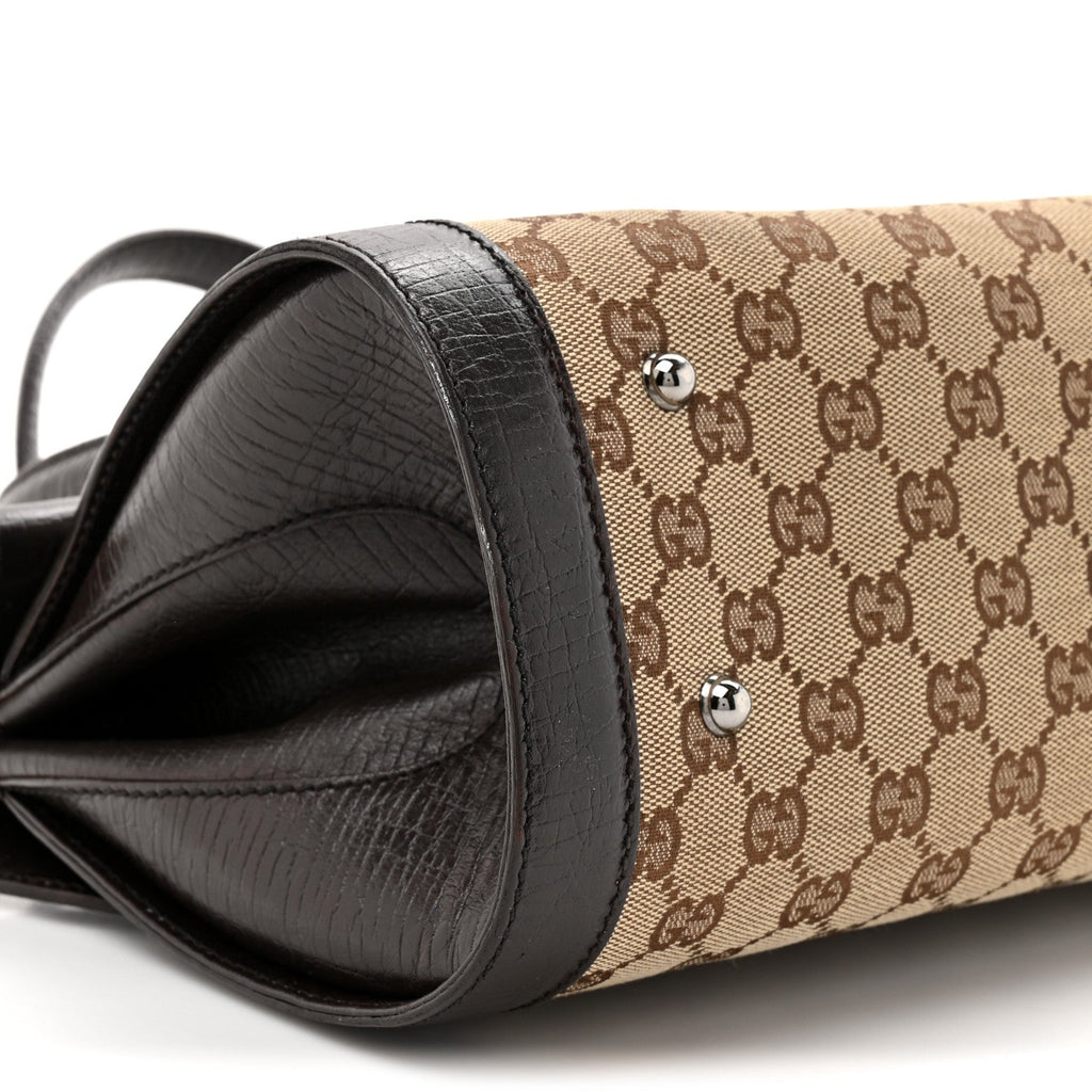 Monogram Bamboo Bullet Bag Dark Brown