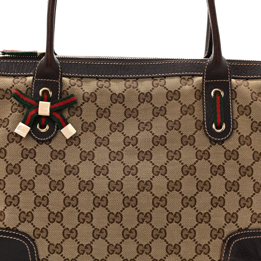 Monogram Medium Princy Tote Dark Brown