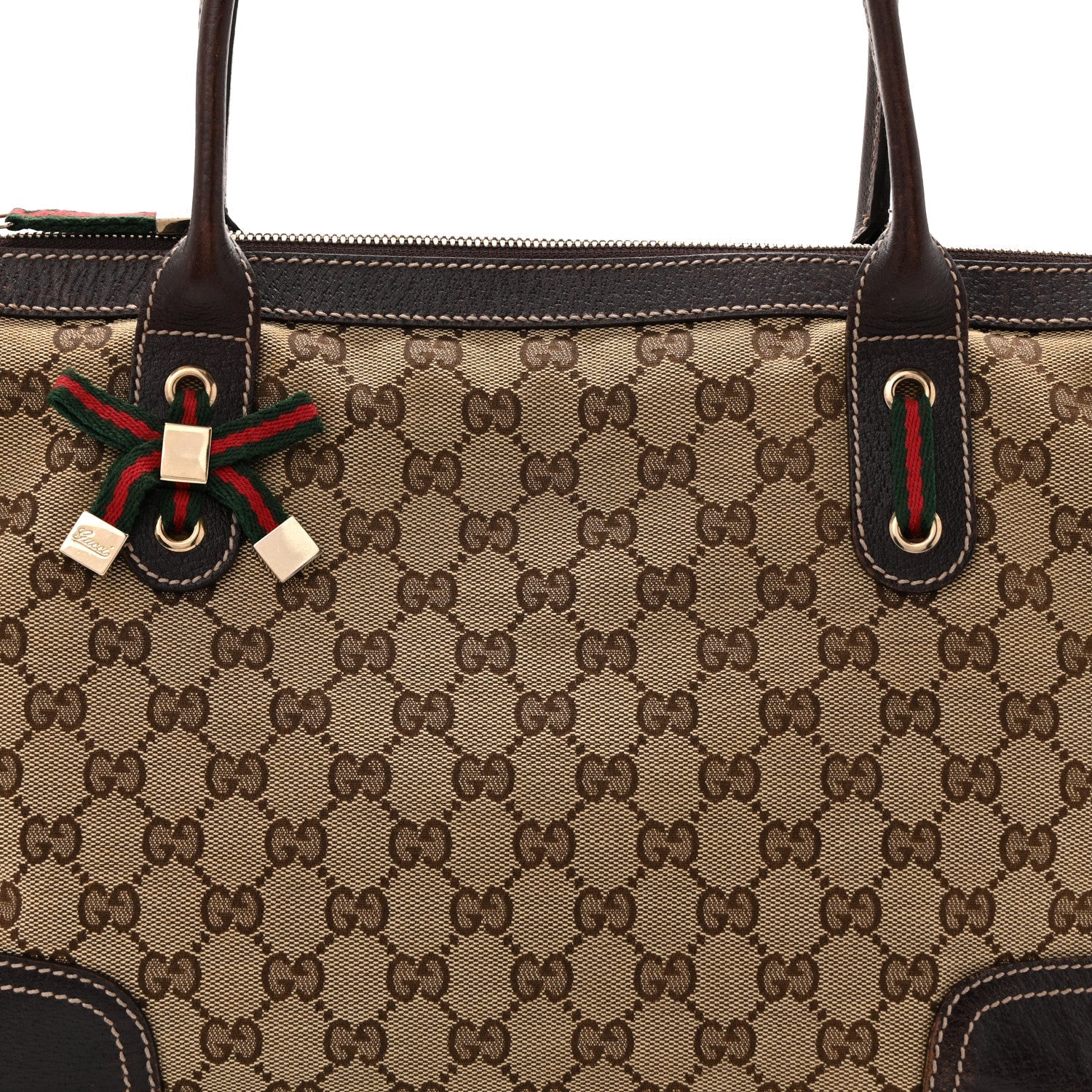 Monogram Medium Princy Tote Dark Brown