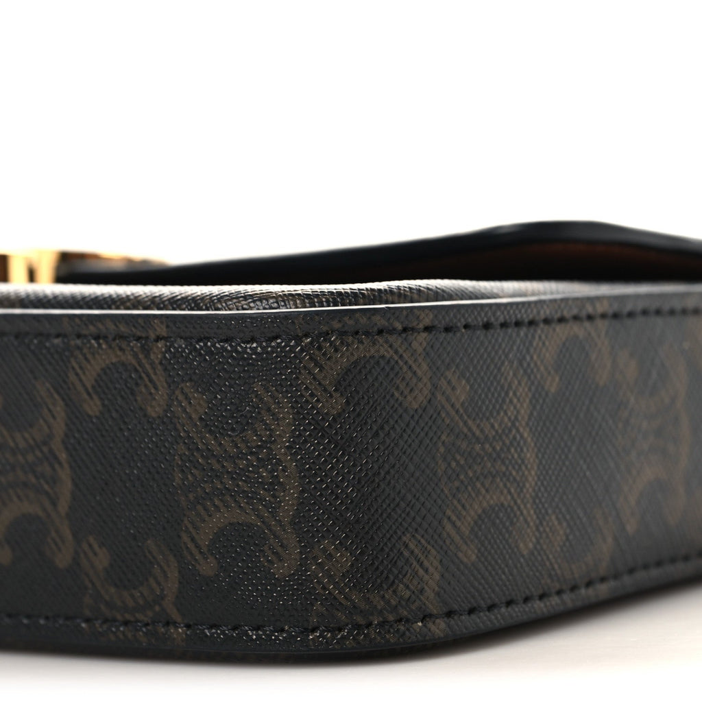Triomphe Canvas Chain Shoulder Bag Tan