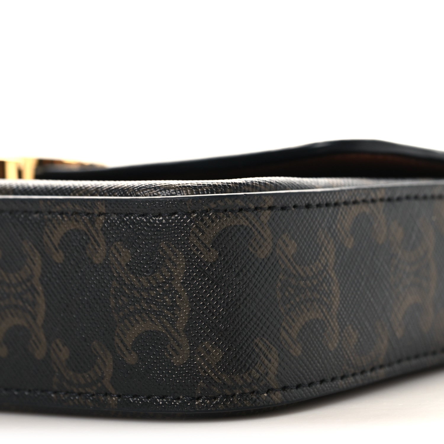 Triomphe Canvas Chain Shoulder Bag Tan