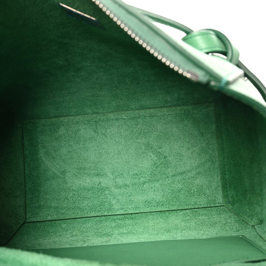 Grained Calfskin Micro Belt Bag Pop Green