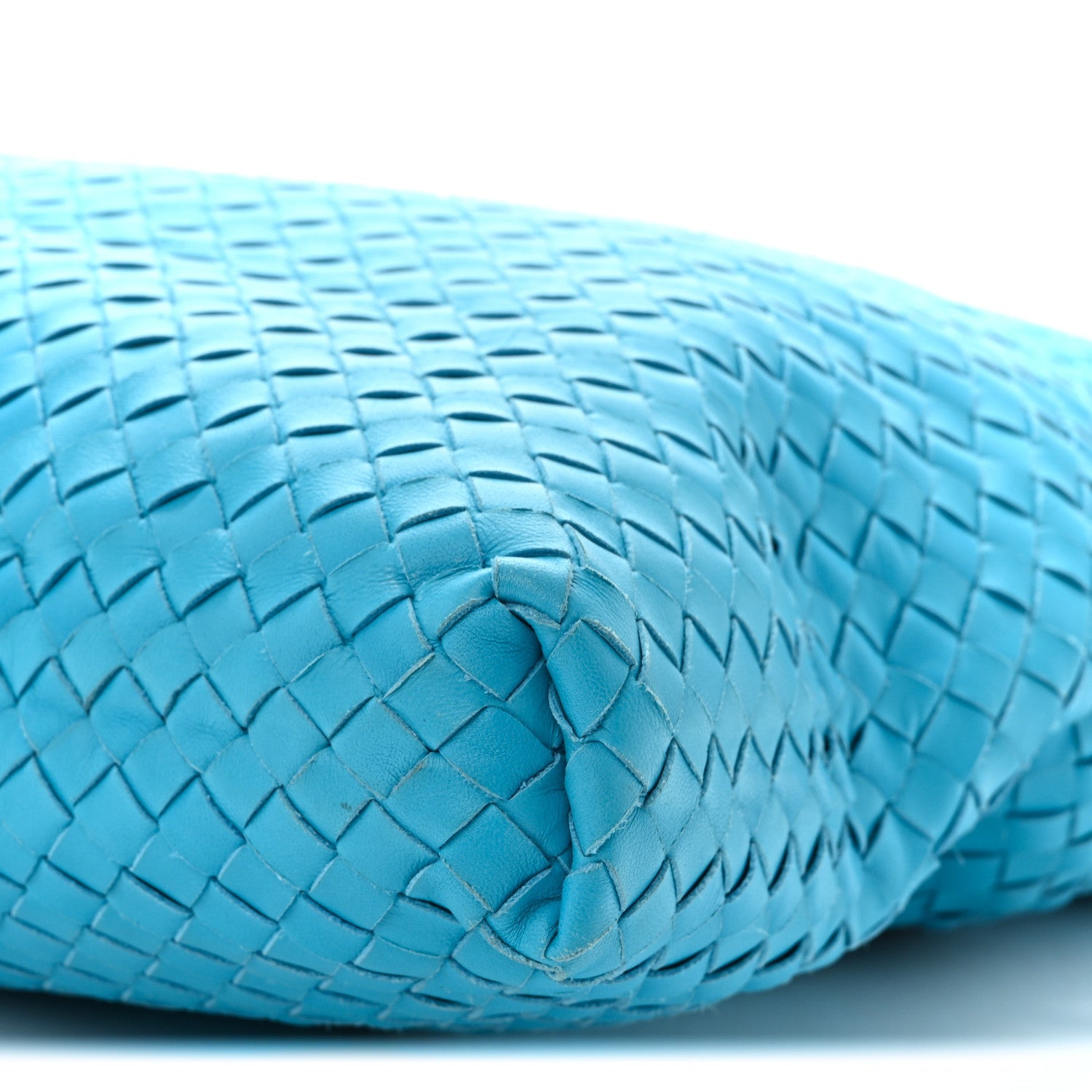 Nappa Intrecciato Maxi Convertible Tote Turquoise