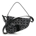 Tweed Saddle Bag Black Silver