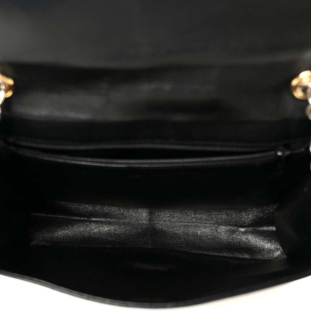 Lambskin Quilted Diamond CC Flap Black
