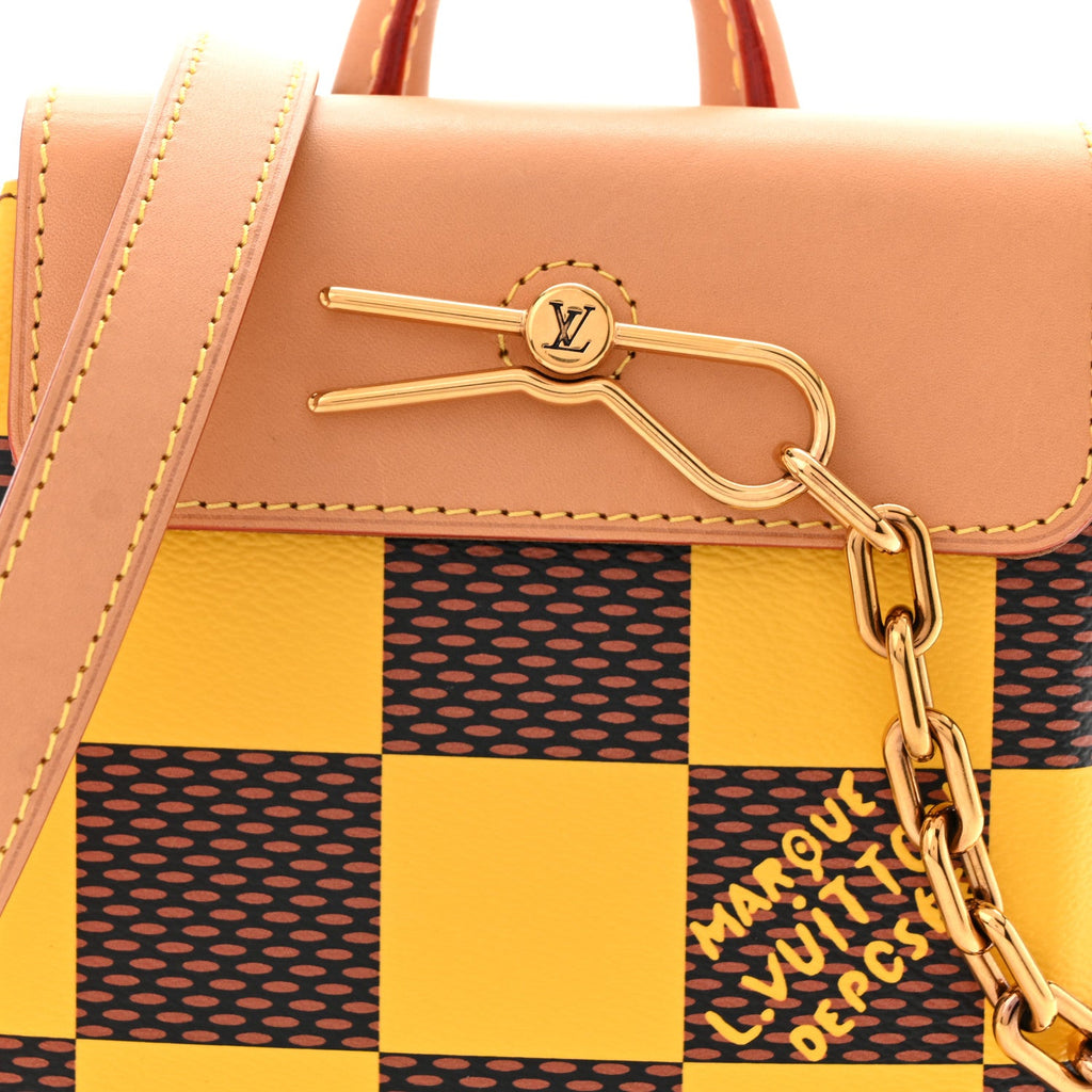Damier Pop Nano Steamer Yellow