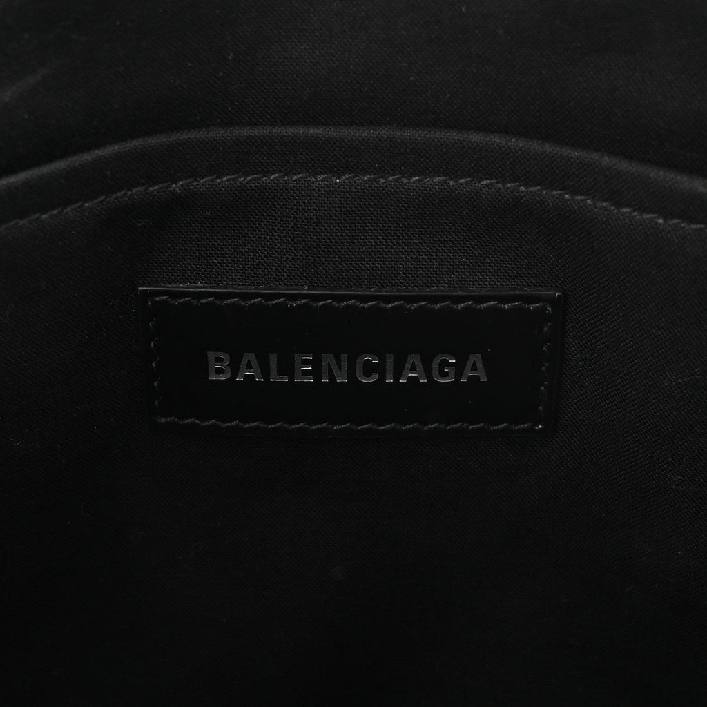 Washed Frayed Denim Logo Small Hardware Tote Blue