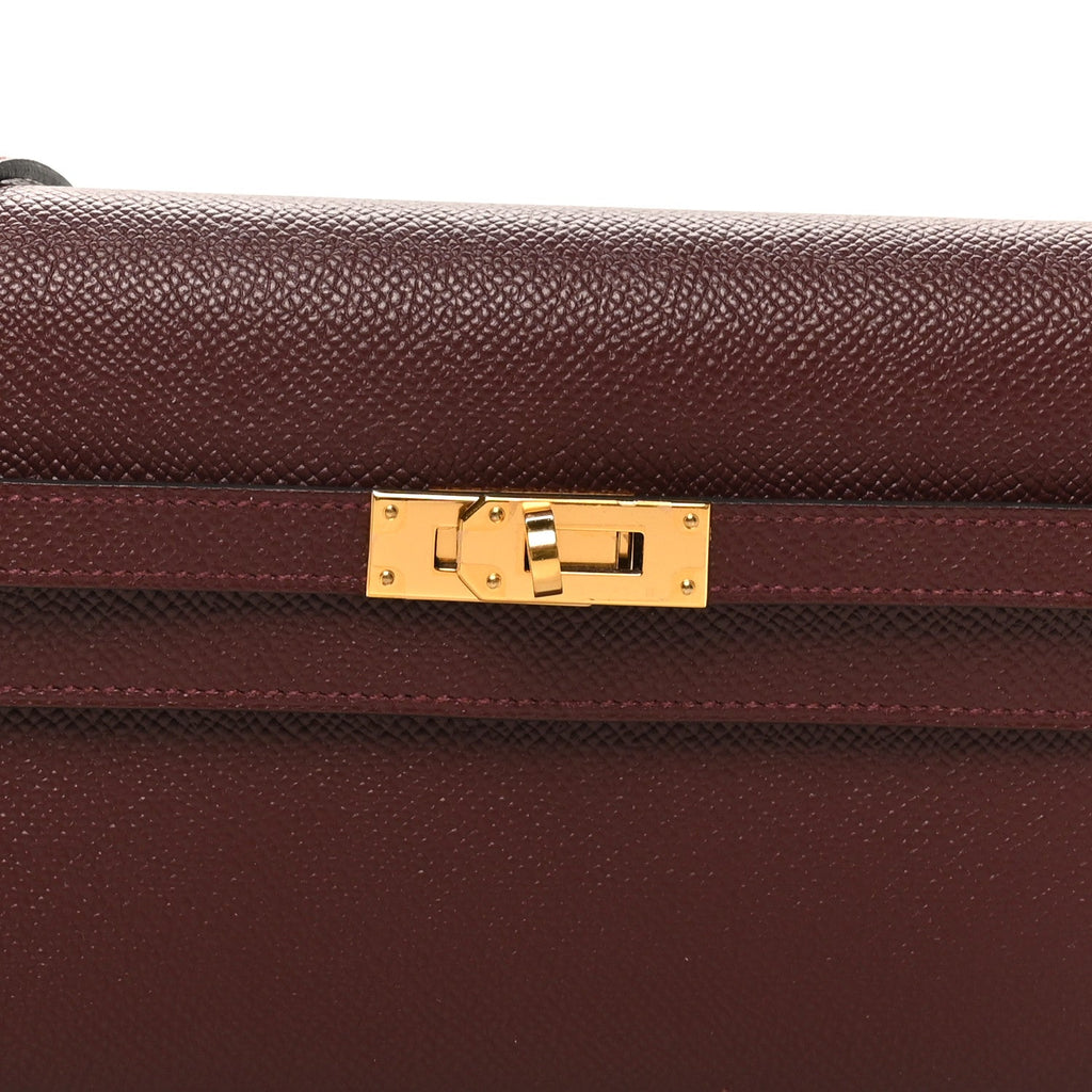 Epsom Kelly Wallet To Go Rouge Sellier