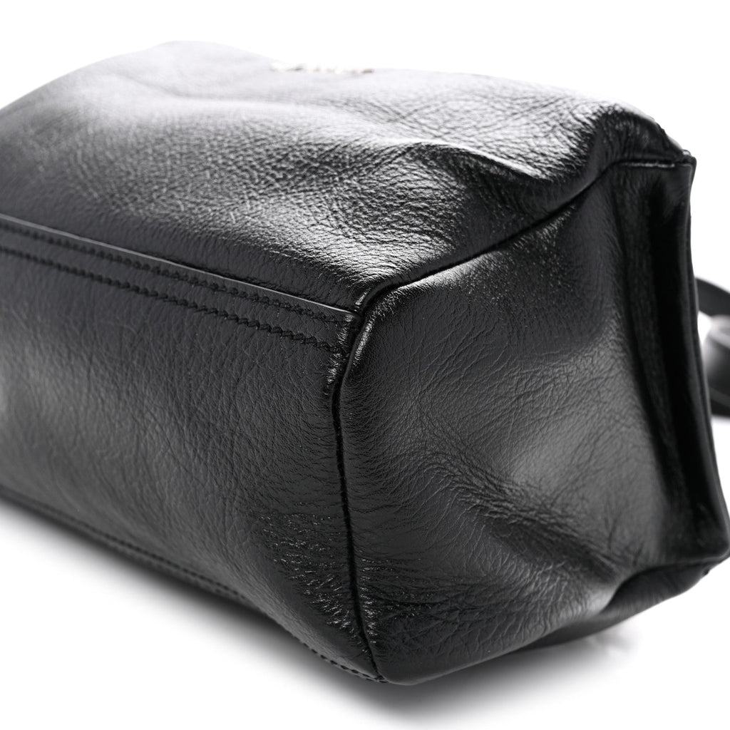 Sugar Goatskin Mini Pandora  Black