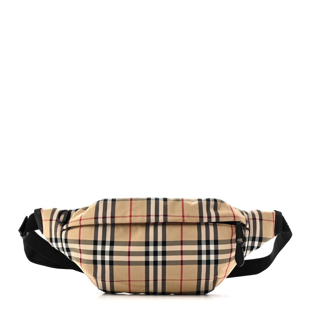 Nylon Vintage Check Medium Sonny Bum Bag Archive Beige Black